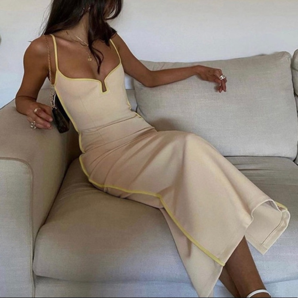 Cream maxi dress